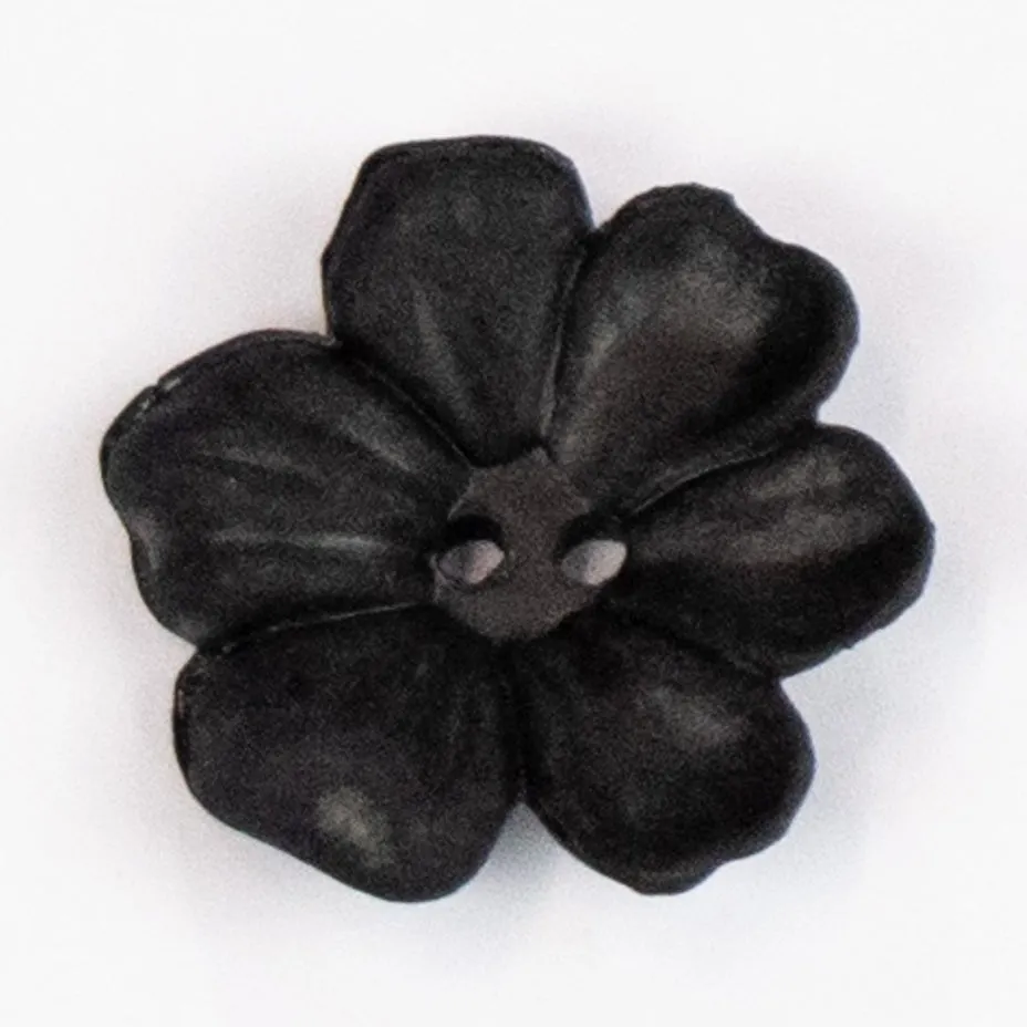 2 Hole Matt Flower Frangipani Button 38mm