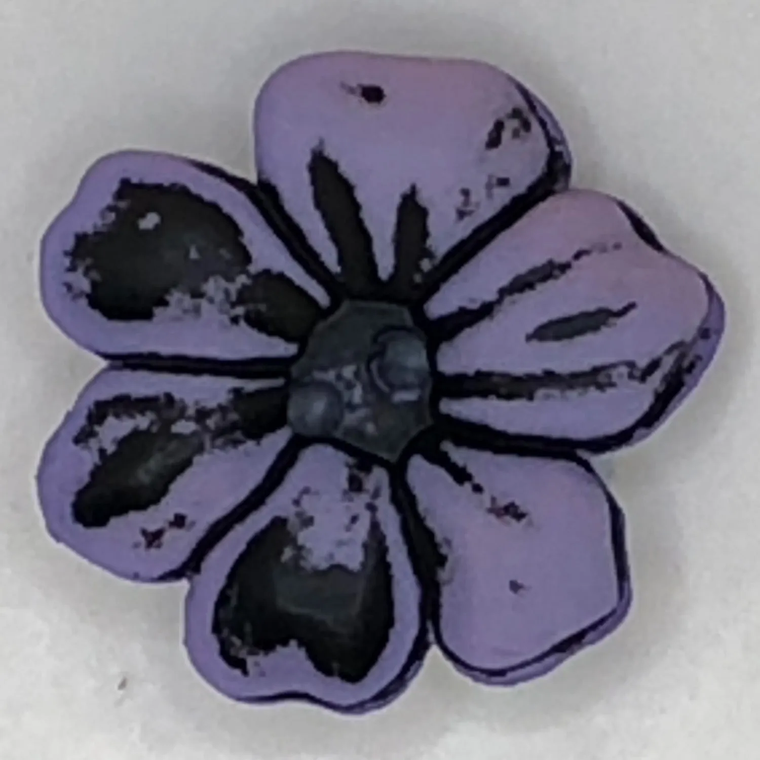 2 Hole Matt Flower Frangipani Button 38mm