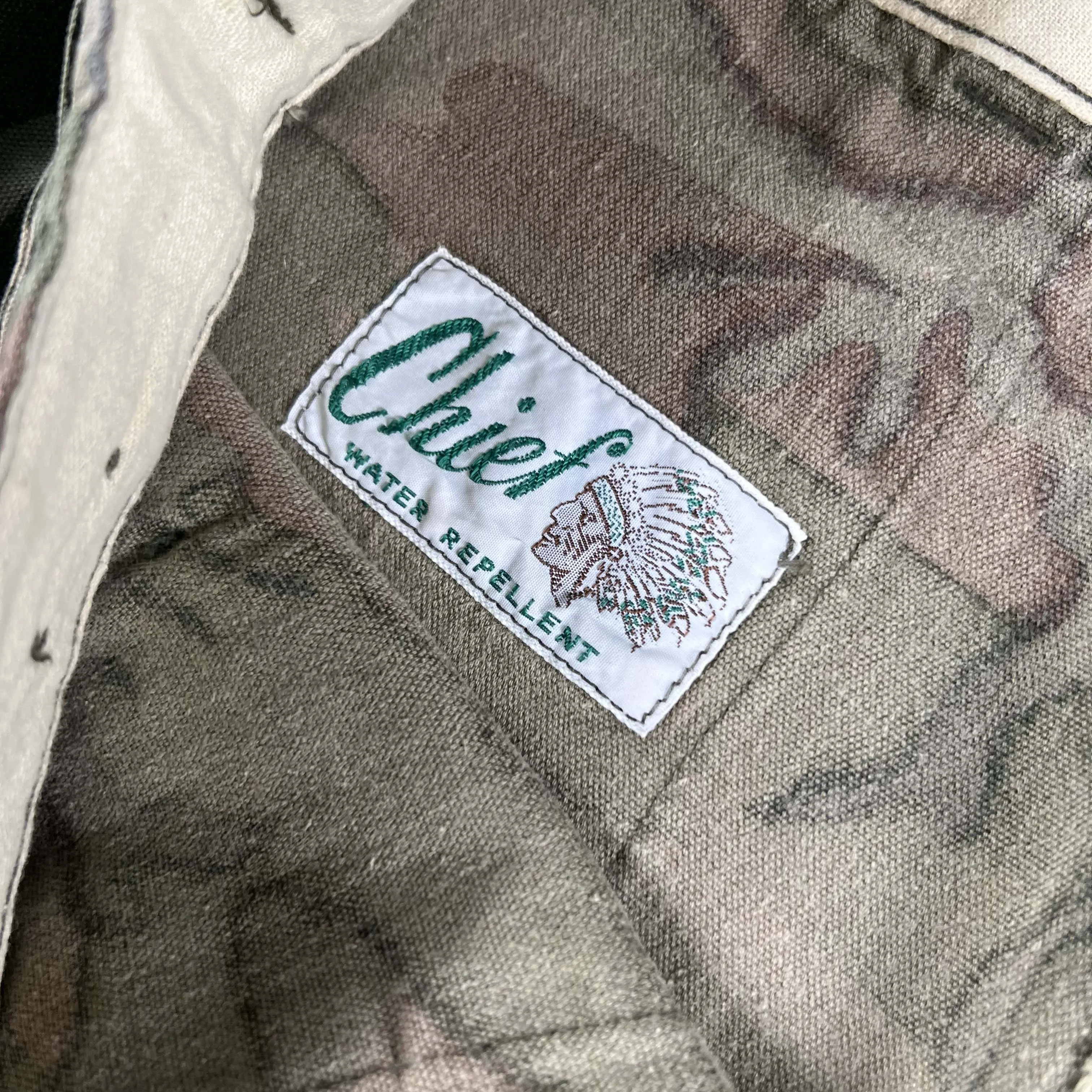 70s 'Chief' Camo Fatigue Pants- 31"-34"x27.5