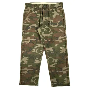 70s 'Chief' Camo Fatigue Pants- 31"-34"x27.5