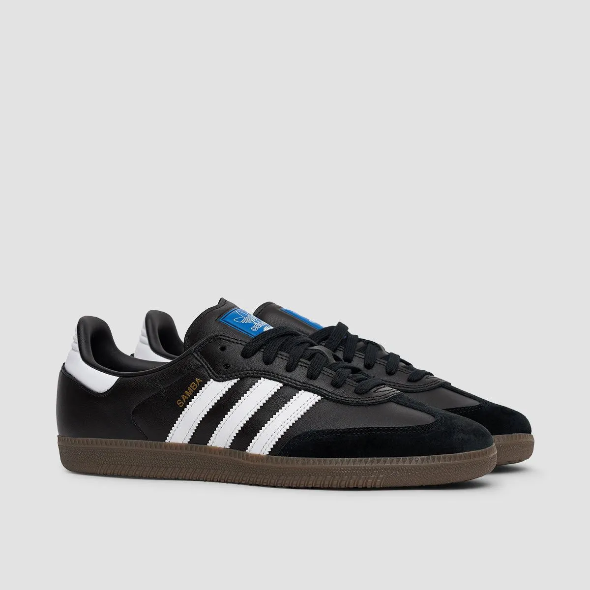 adidas Samba ADV Shoes - Core Black/Footwear White/Gold Metallic