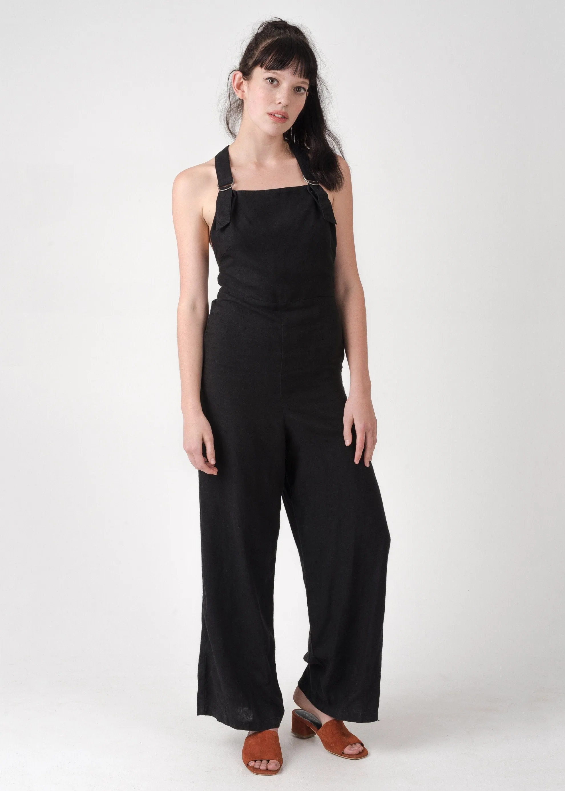 Afends Womens Noir - Hemp Long Overalls