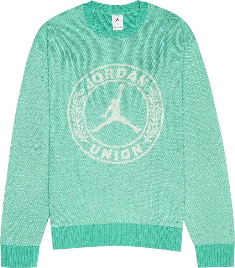 Air Jordan x Union Sweater 'Kinetic Green/White', green