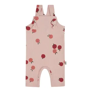 Antebies Apple Love Rib Overalls Pink