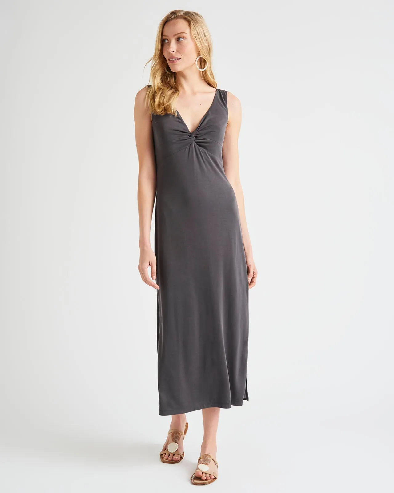 Arlo Sandwash Jersey Twist Midi Dress