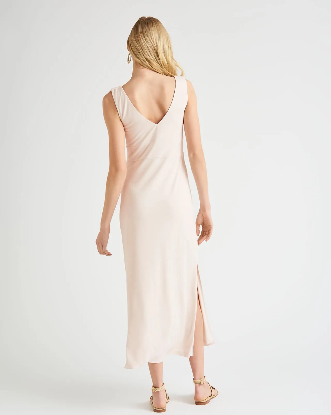 Arlo Sandwash Jersey Twist Midi Dress