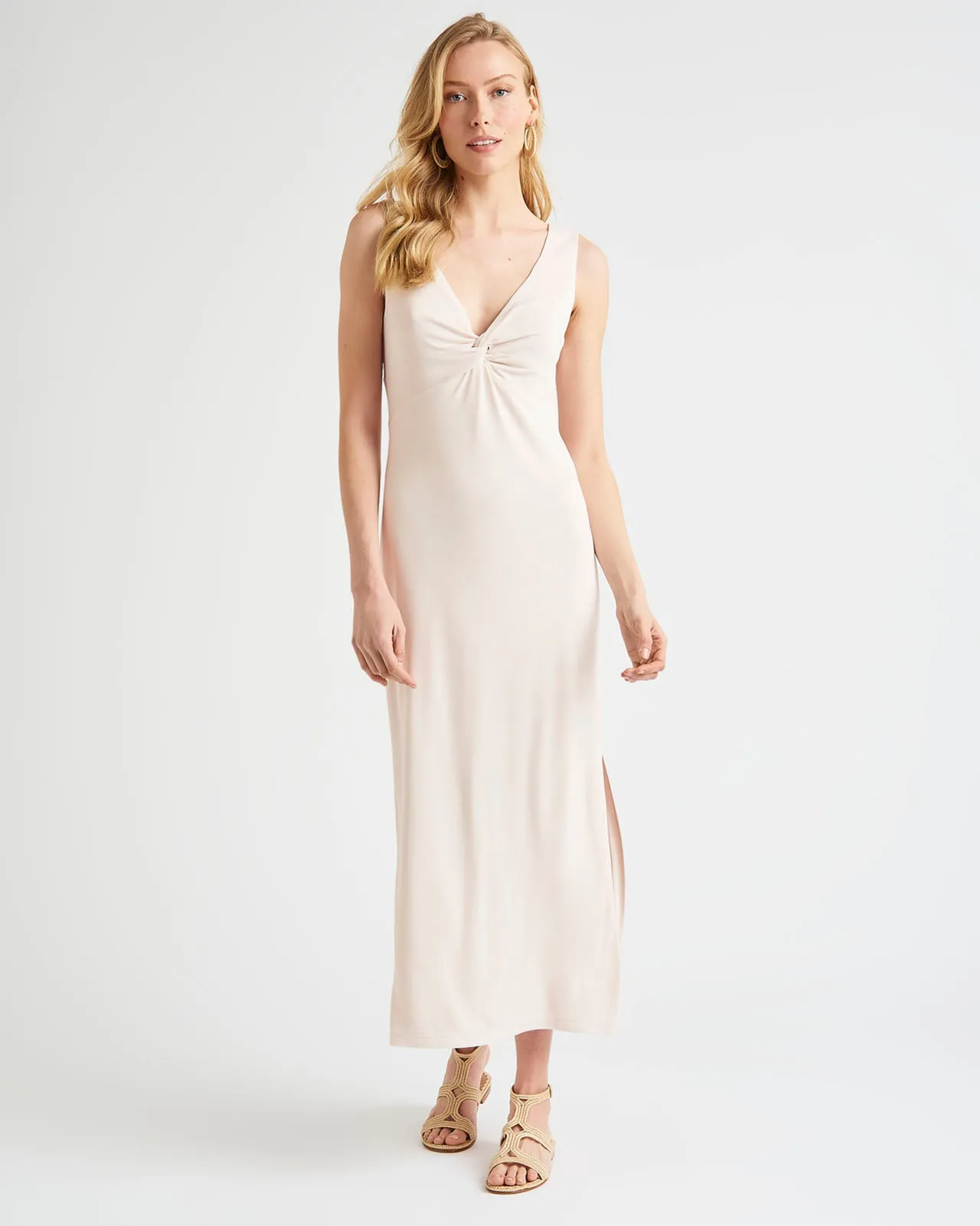 Arlo Sandwash Jersey Twist Midi Dress