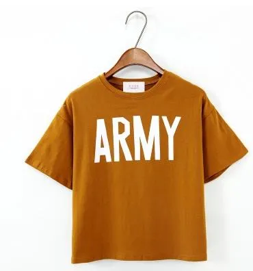 Army Printed Harajuku Loose Casual Shirt