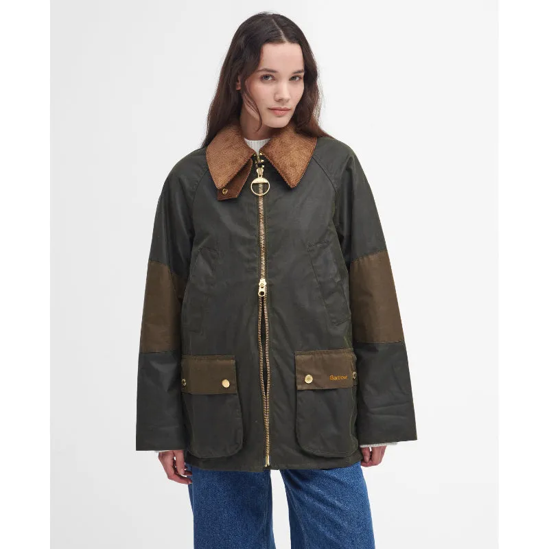 Barbour Allerston Wax Ladies Jacket - Archive Olive/Beech/Ancient