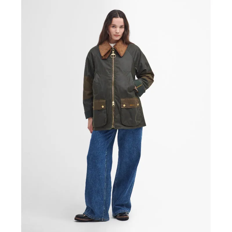 Barbour Allerston Wax Ladies Jacket - Archive Olive/Beech/Ancient