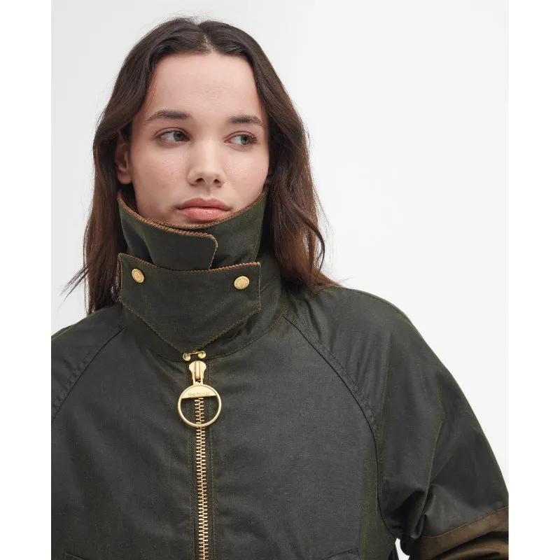 Barbour Allerston Wax Ladies Jacket - Archive Olive/Beech/Ancient