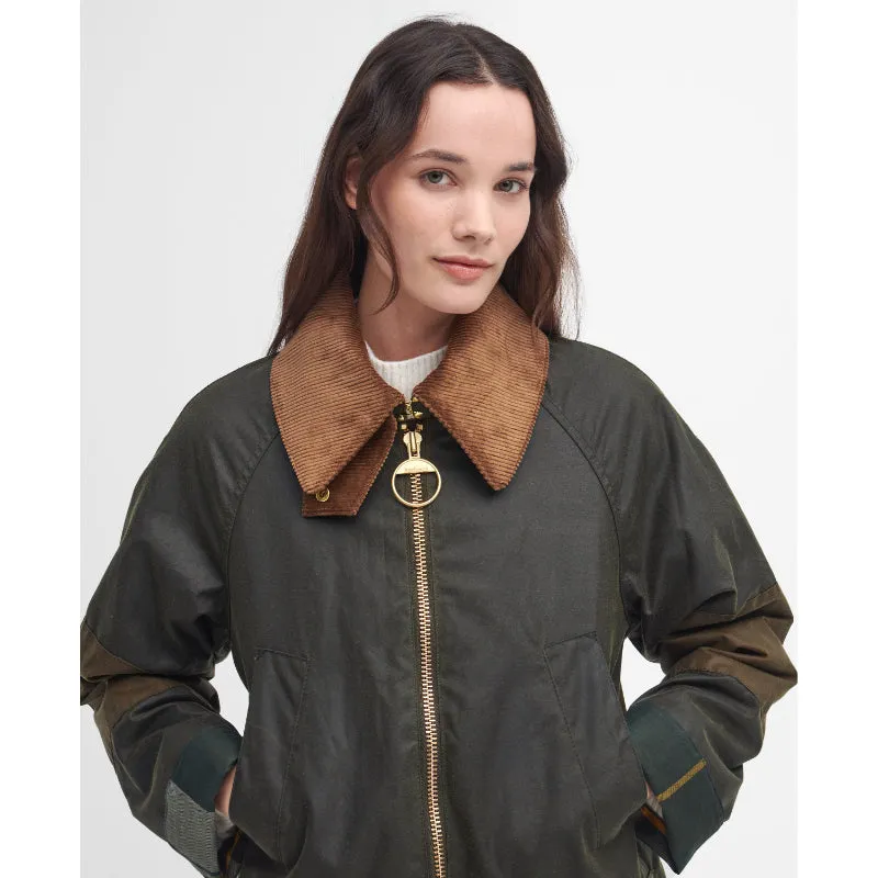 Barbour Allerston Wax Ladies Jacket - Archive Olive/Beech/Ancient