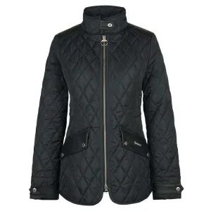 Barbour Premium Cavalry Ladies Quilted Jacket - Black/Ancient