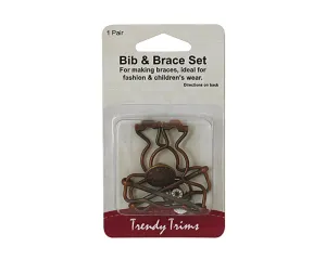 Bib & Brace Sets - Bronze - Trendy Trims