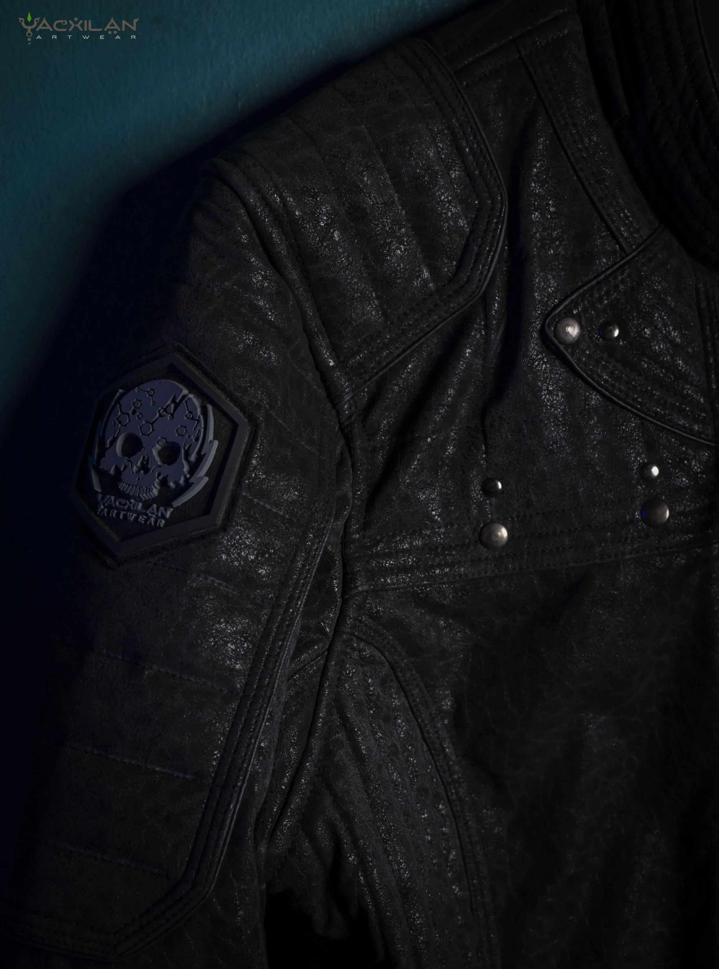 Biker Jacket Men / Fake Leather - BLACK ELEPHANT