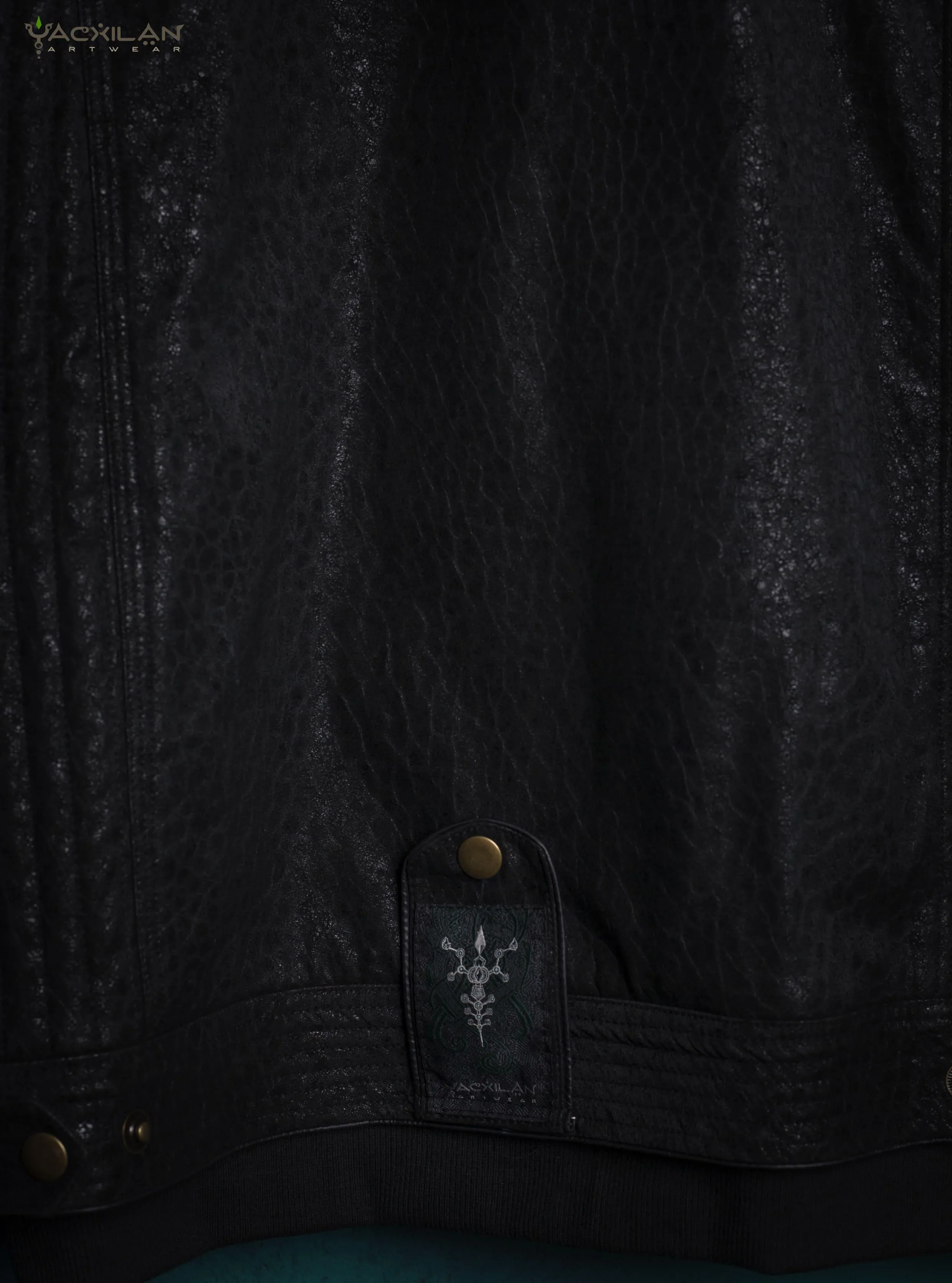 Biker Jacket Men / Fake Leather - BLACK ELEPHANT