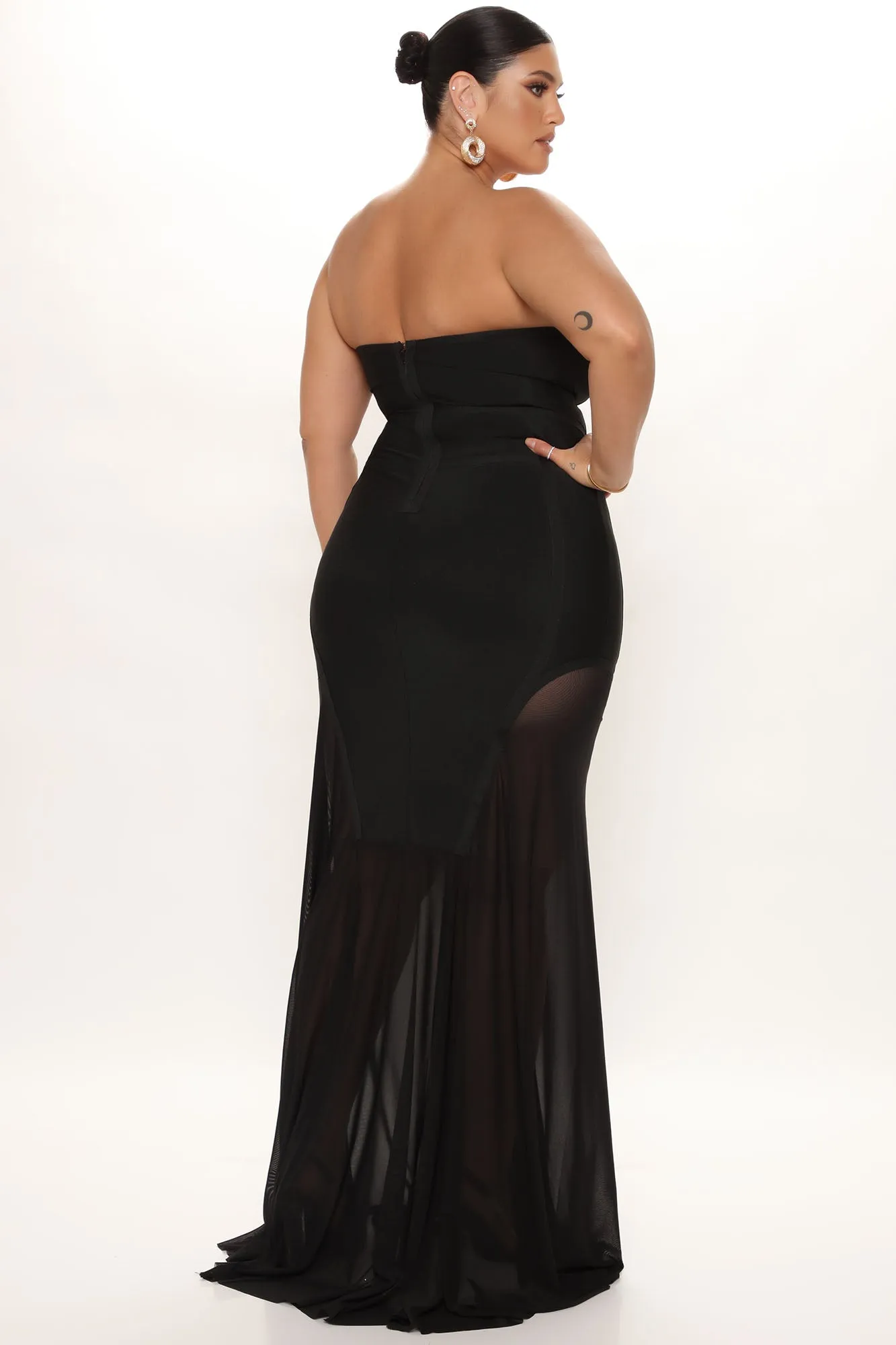 Bodycon Black Maxi Dress