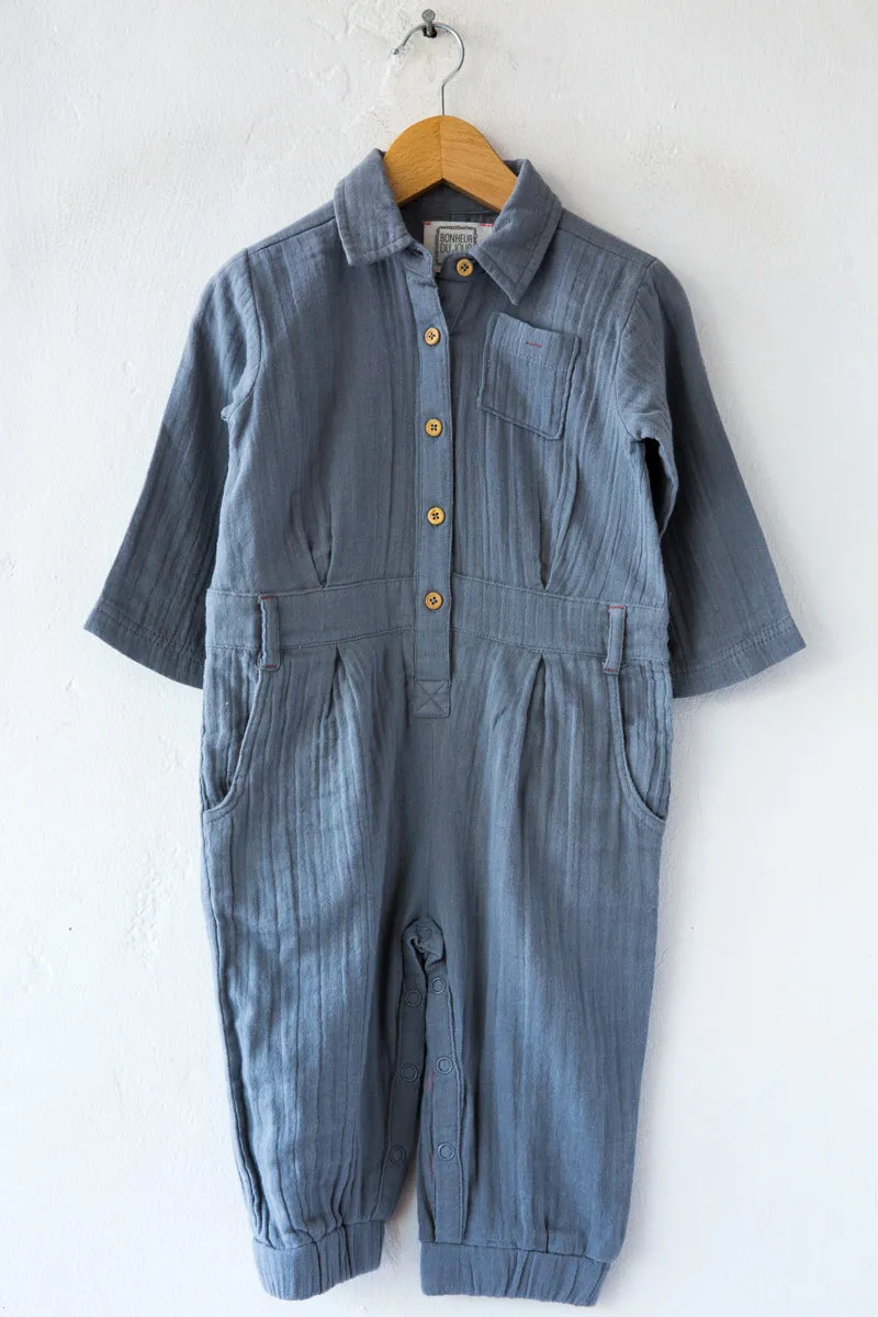 Bonheur du Jour Nils Blue/Grey Overalls