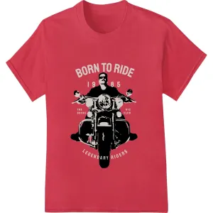 Born to Ride: Minimalist Biker Silhouette | Motorcycle DTF