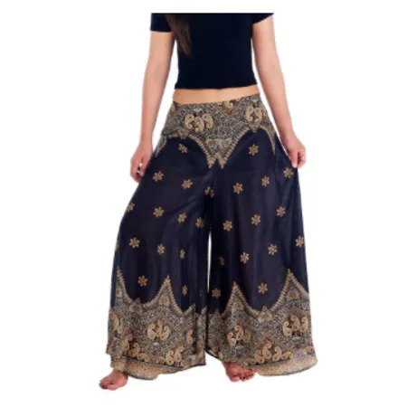 BUNDLE: 4-Pack Palazzo Pants X-Large (Assorted Prints) - Thailand