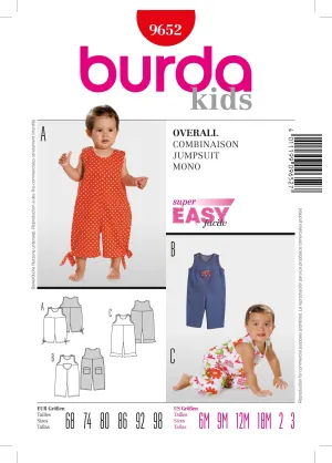 Burda Pattern 9652 (6M-3Yr)