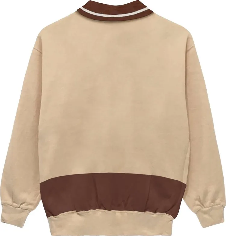 Cactus Jack by Travis Scott Cross Rugby Sweater 'Tan/Brown', tan