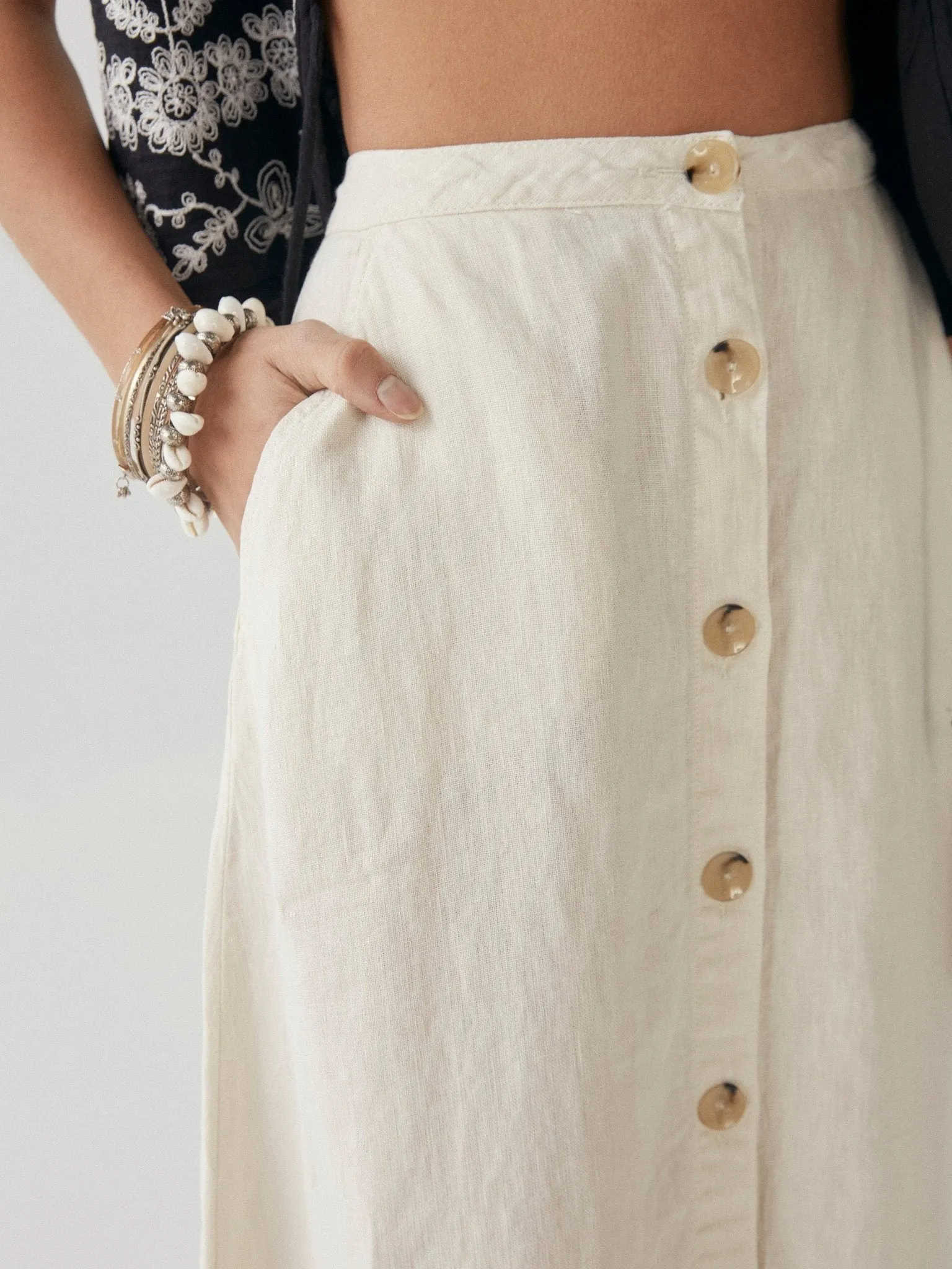 Carlota Skirt - Candy White