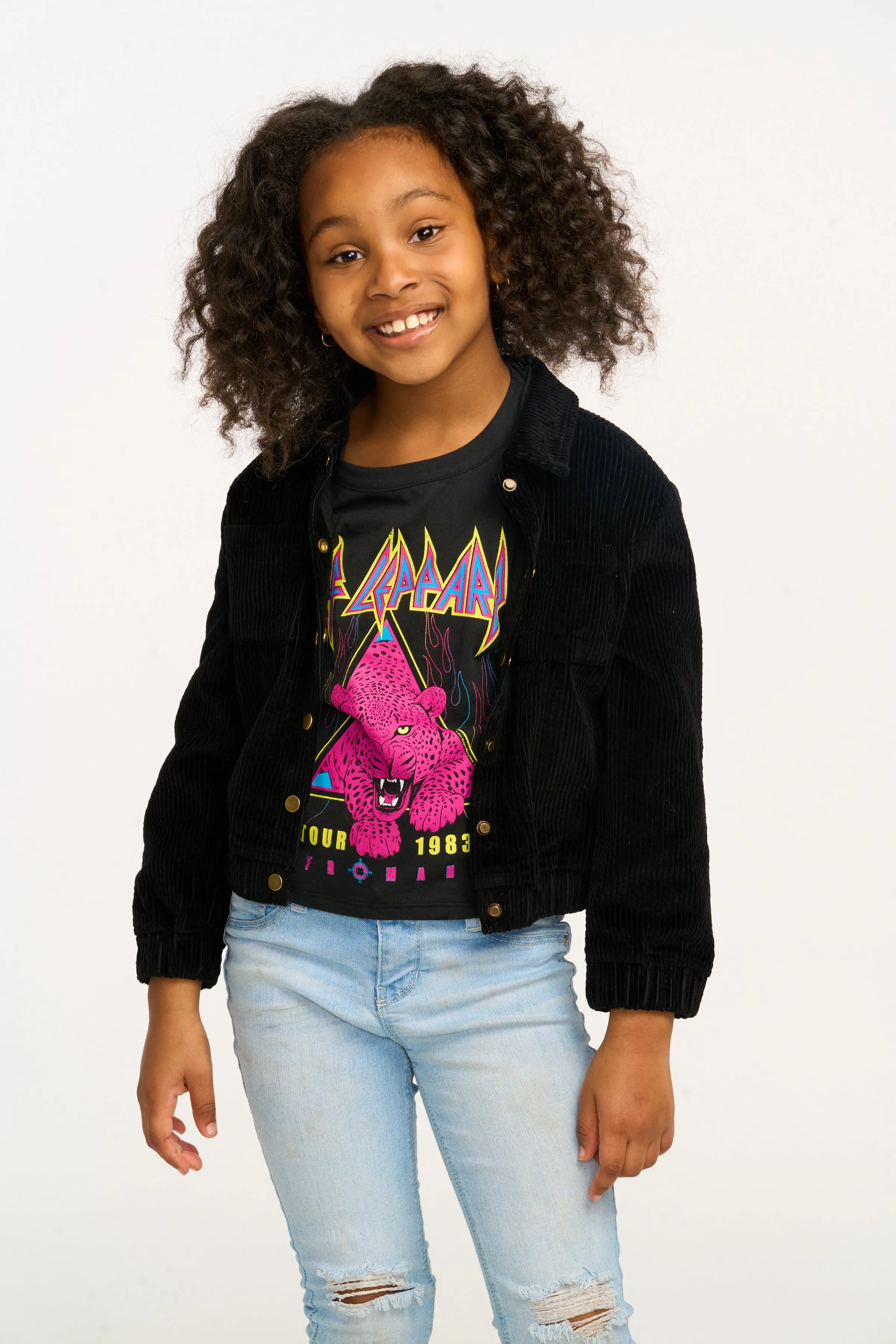 Chaser Zaria Raven Black Corduroy Jacket