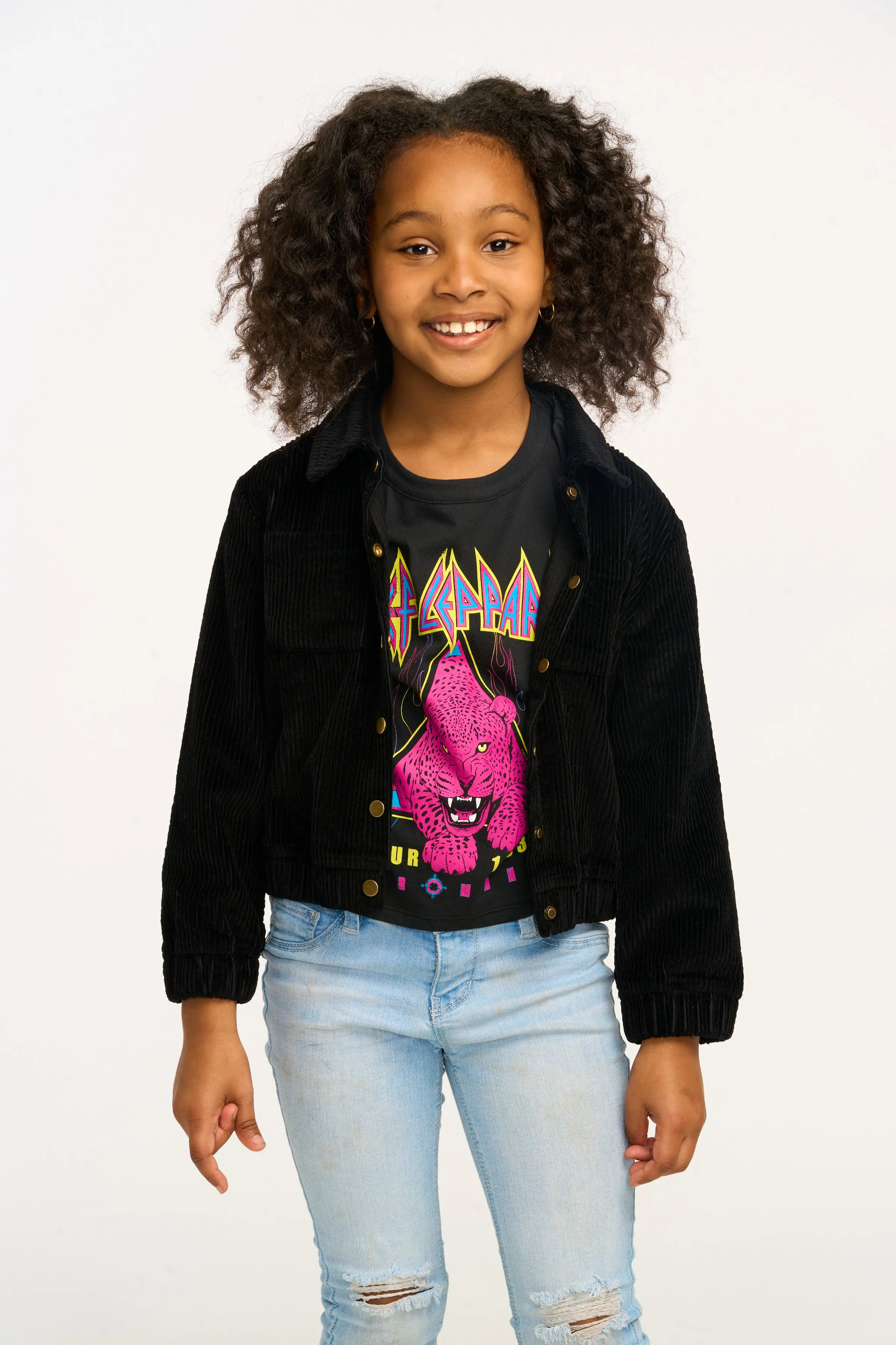 Chaser Zaria Raven Black Corduroy Jacket