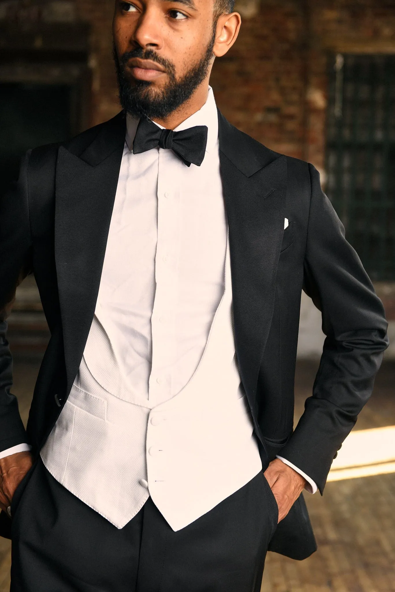 Classic White Formal Vest