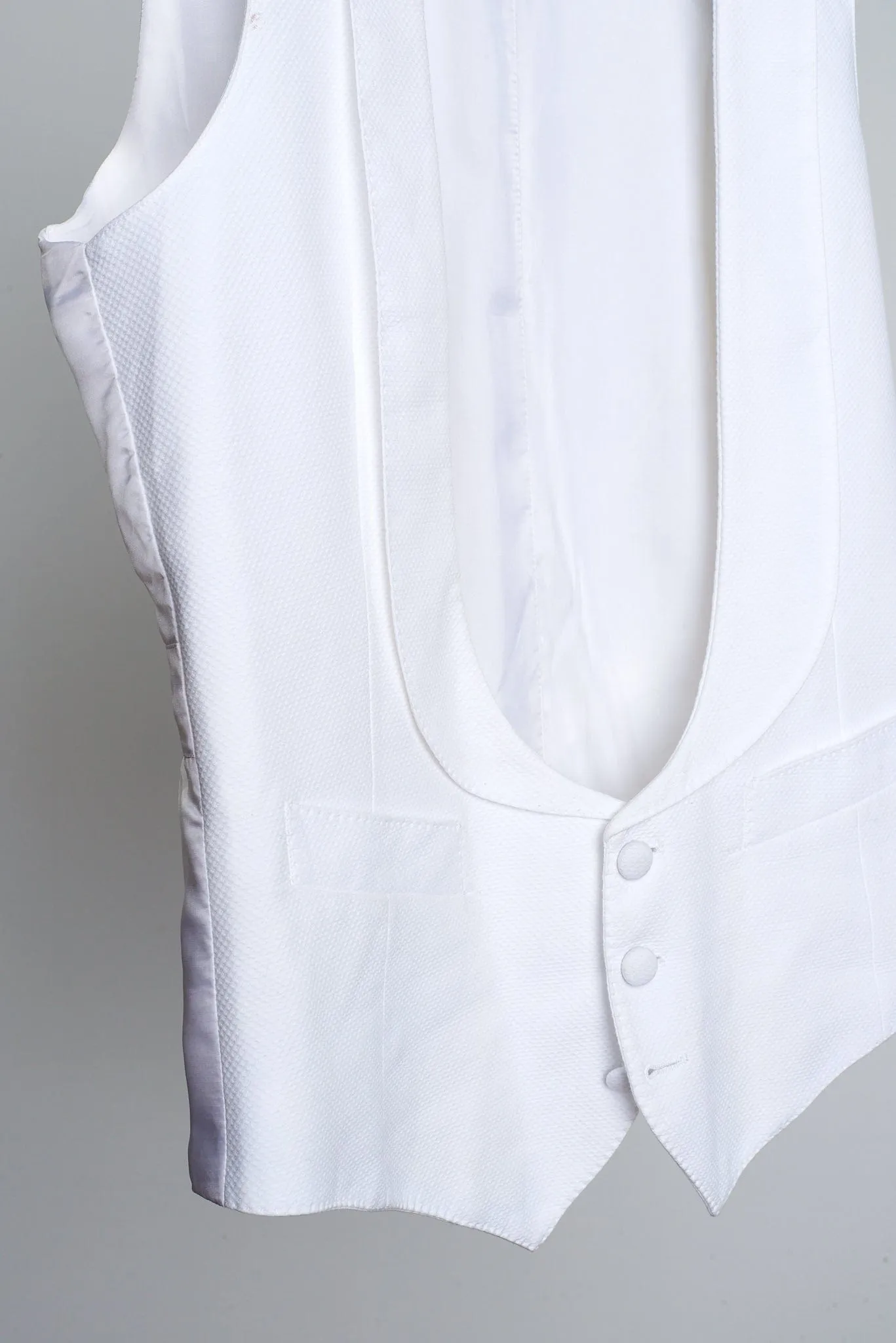 Classic White Formal Vest