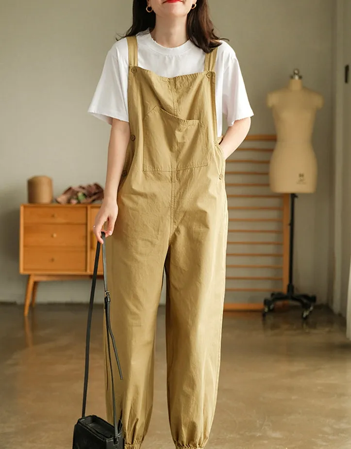 Cotton Overalls Women, Outdoor Workwear Overalls, Overalls Pants With Pockets