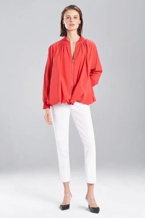 Cotton Poplin Bomber Jacket