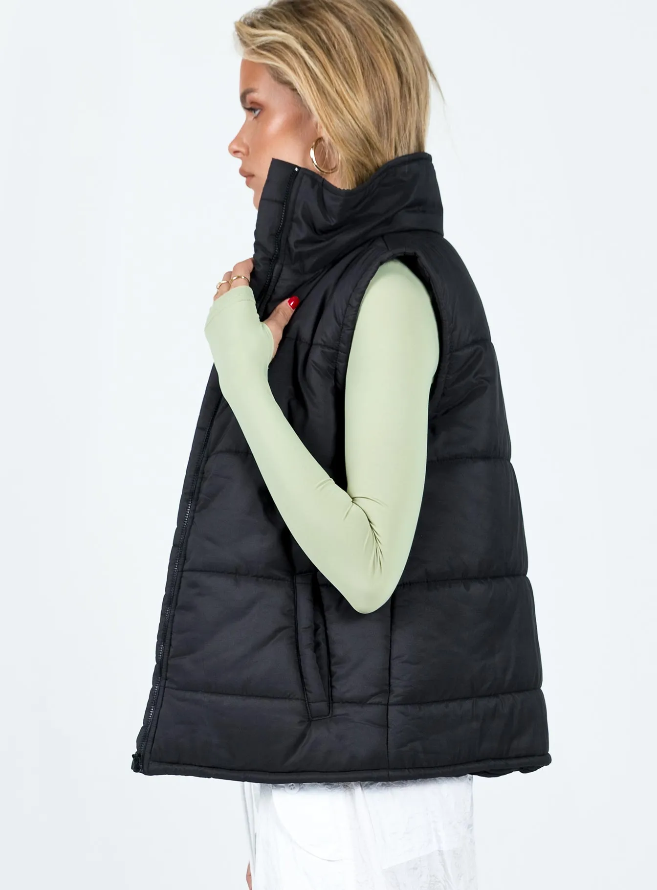 Coulter Puffer Vest Black