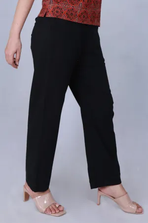 Dharan 'Black Sequins Pant' Handloom Textured Pants