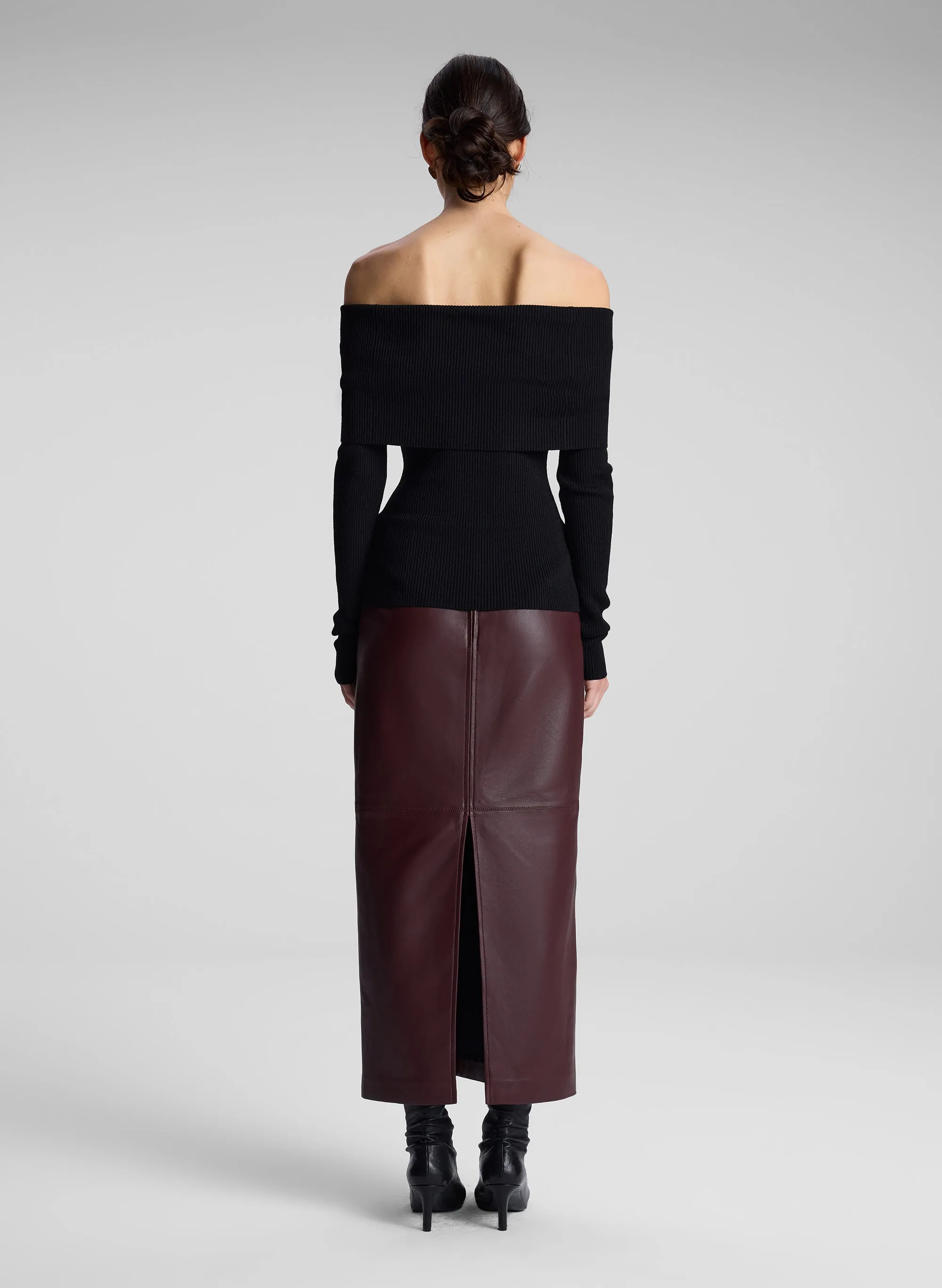 Evelyn Merino Off Shoulder Top