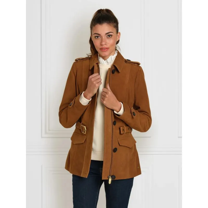 Fairfax & Favor Frances Ladies Suede Jacket - Tan