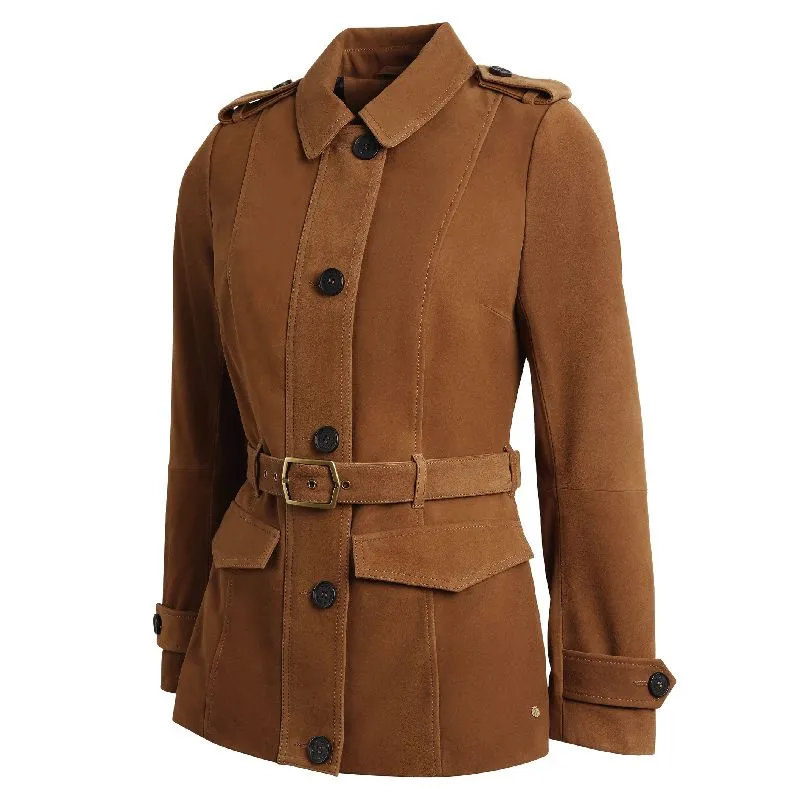 Fairfax & Favor Frances Ladies Suede Jacket - Tan