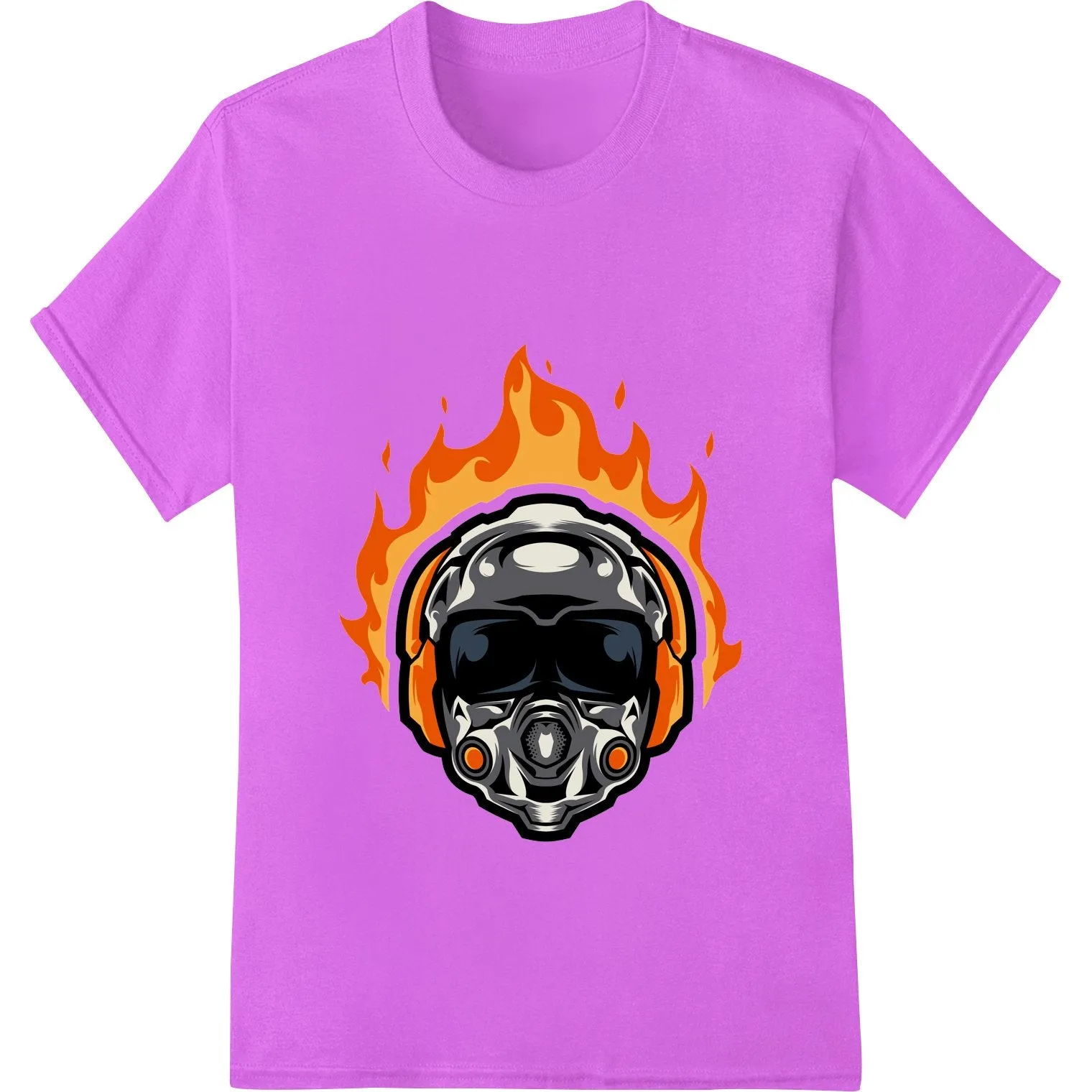 Flaming Motorcycle Helmet - Ignite Your Riding Passion