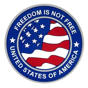 Freedom Is Not Free Patch Blue/Gray