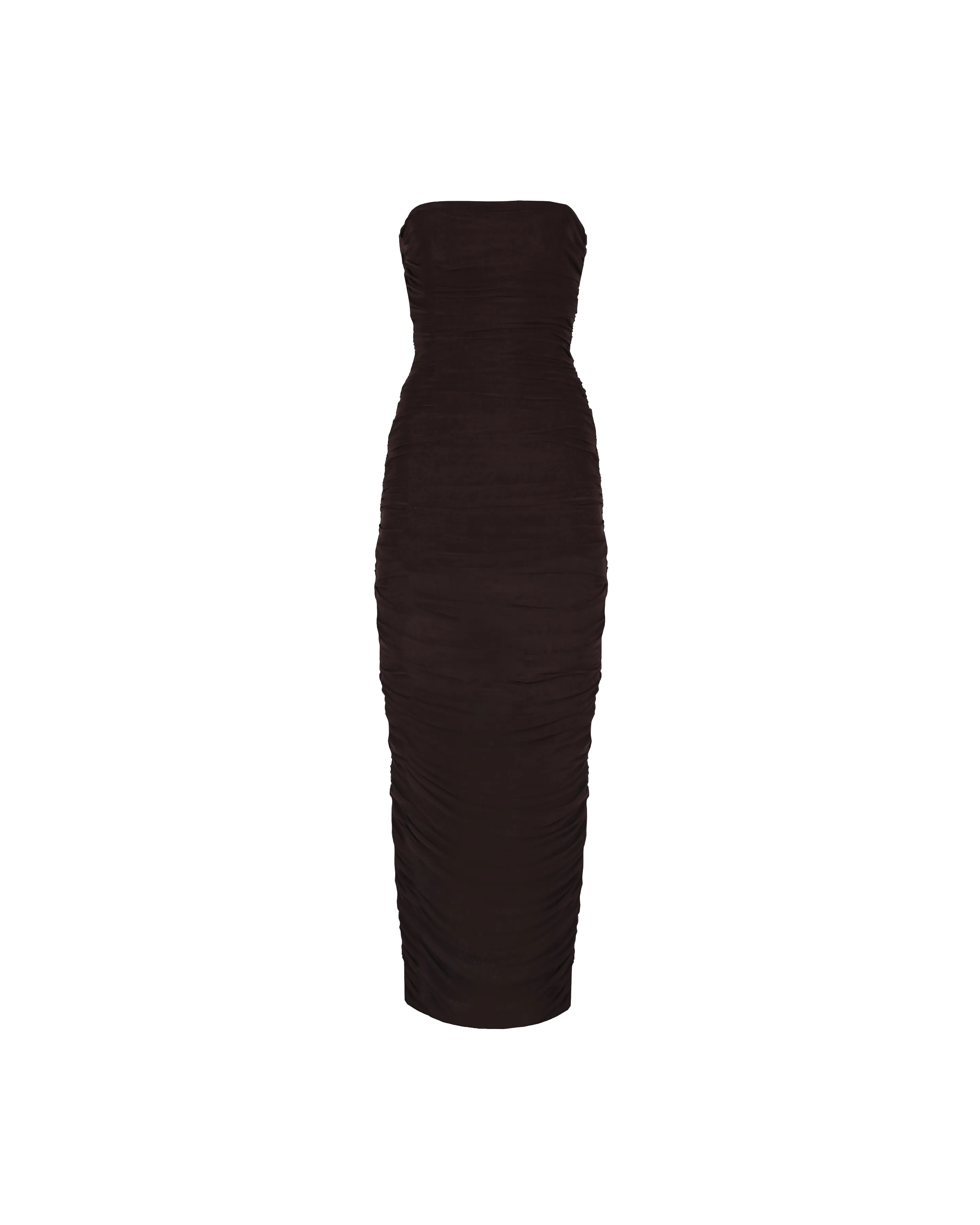 GINNI MESH DRESS CHOCOLATE