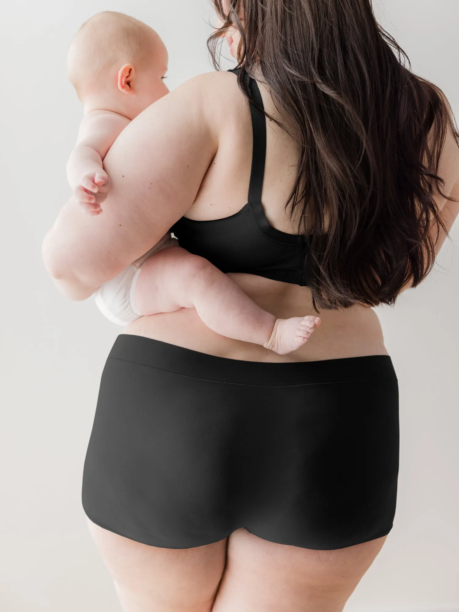 Grow with Me™ Maternity & Postpartum Boyshort | Black