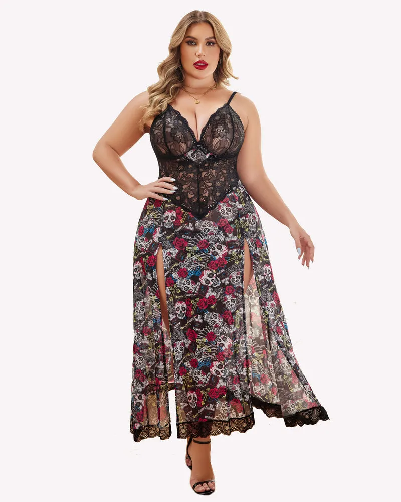 Halloween Plus Size Side Slits Exotic Dresses