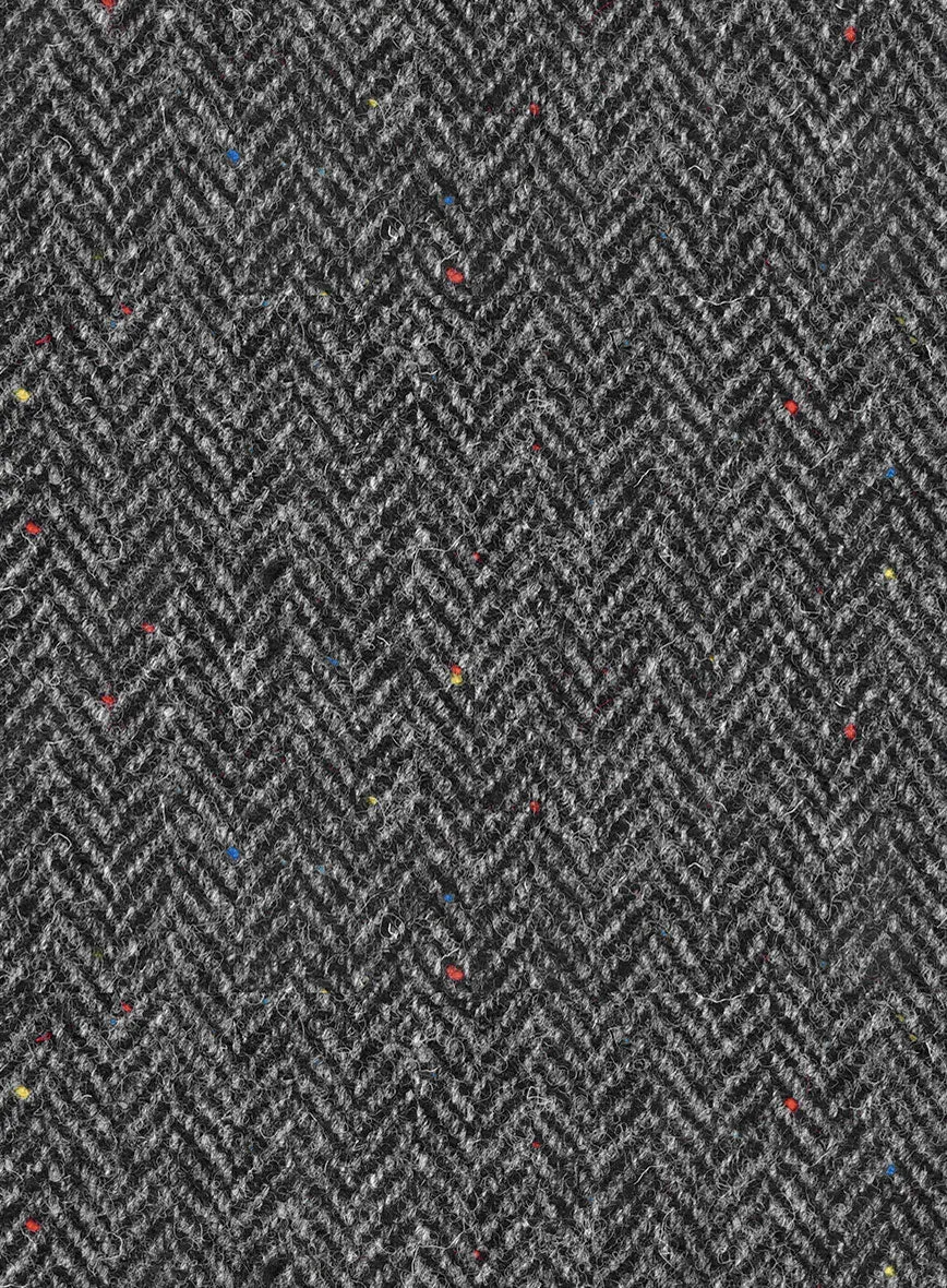 Harris Tweed Charcoal Chevron Jacket