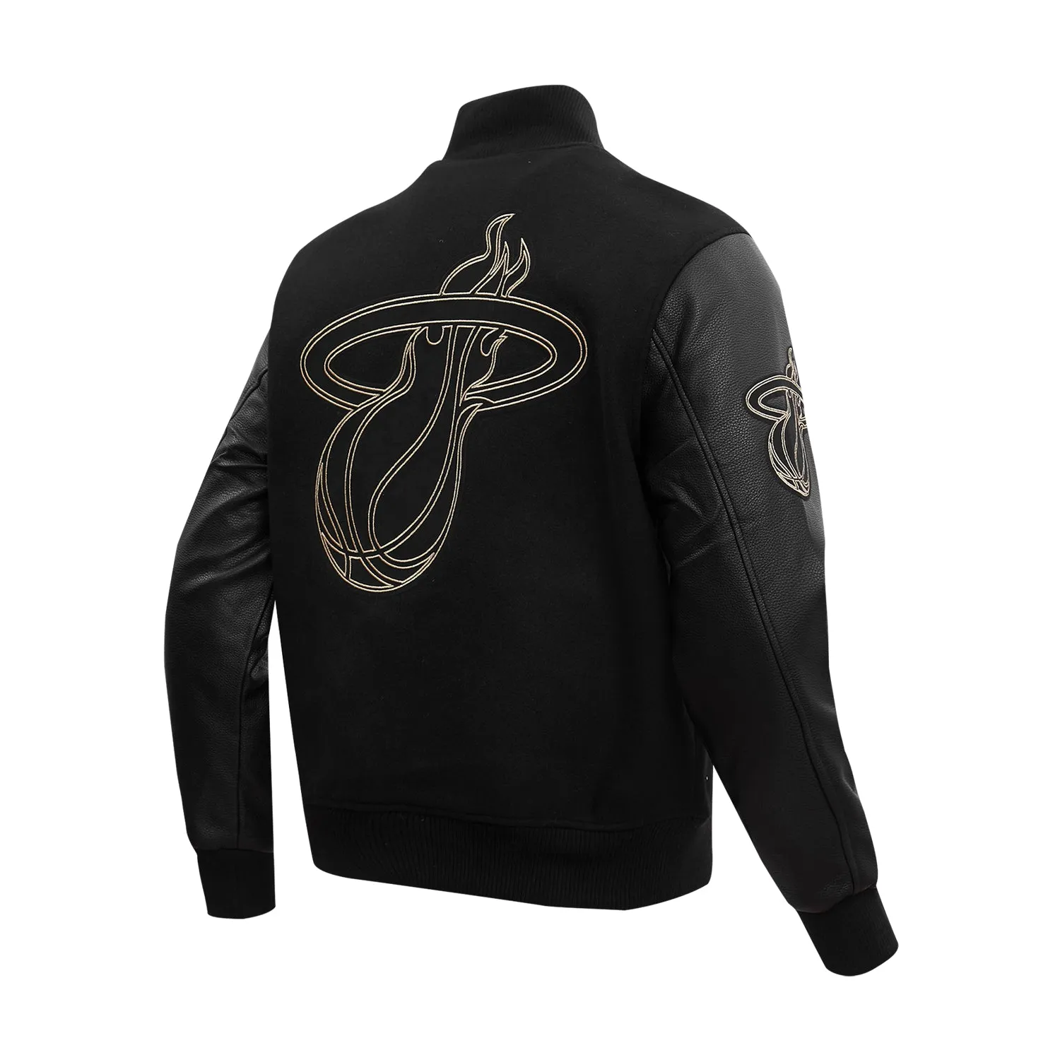 Heat Black Gold Varsity Jacket - Mens