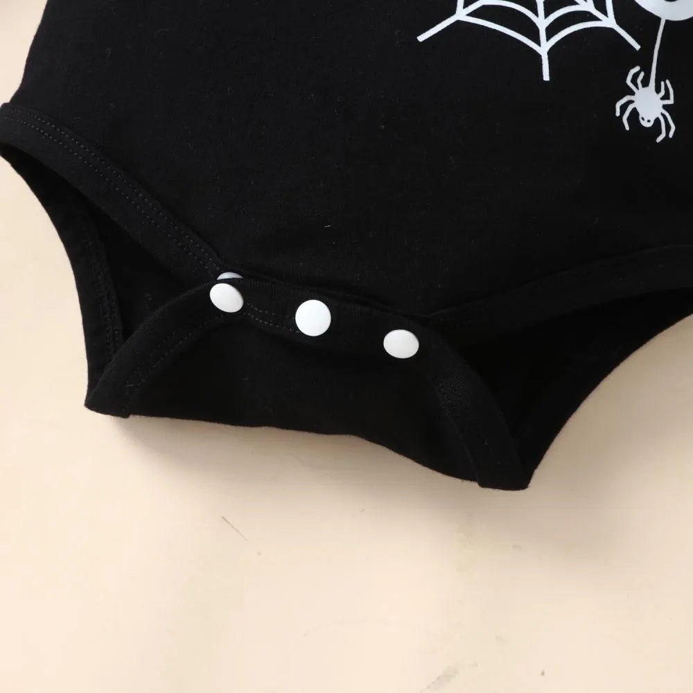 Infant and Toddler Winter Long Sleeve Halloween Suspenders Three Piece Set Wholesale Baby Clothes