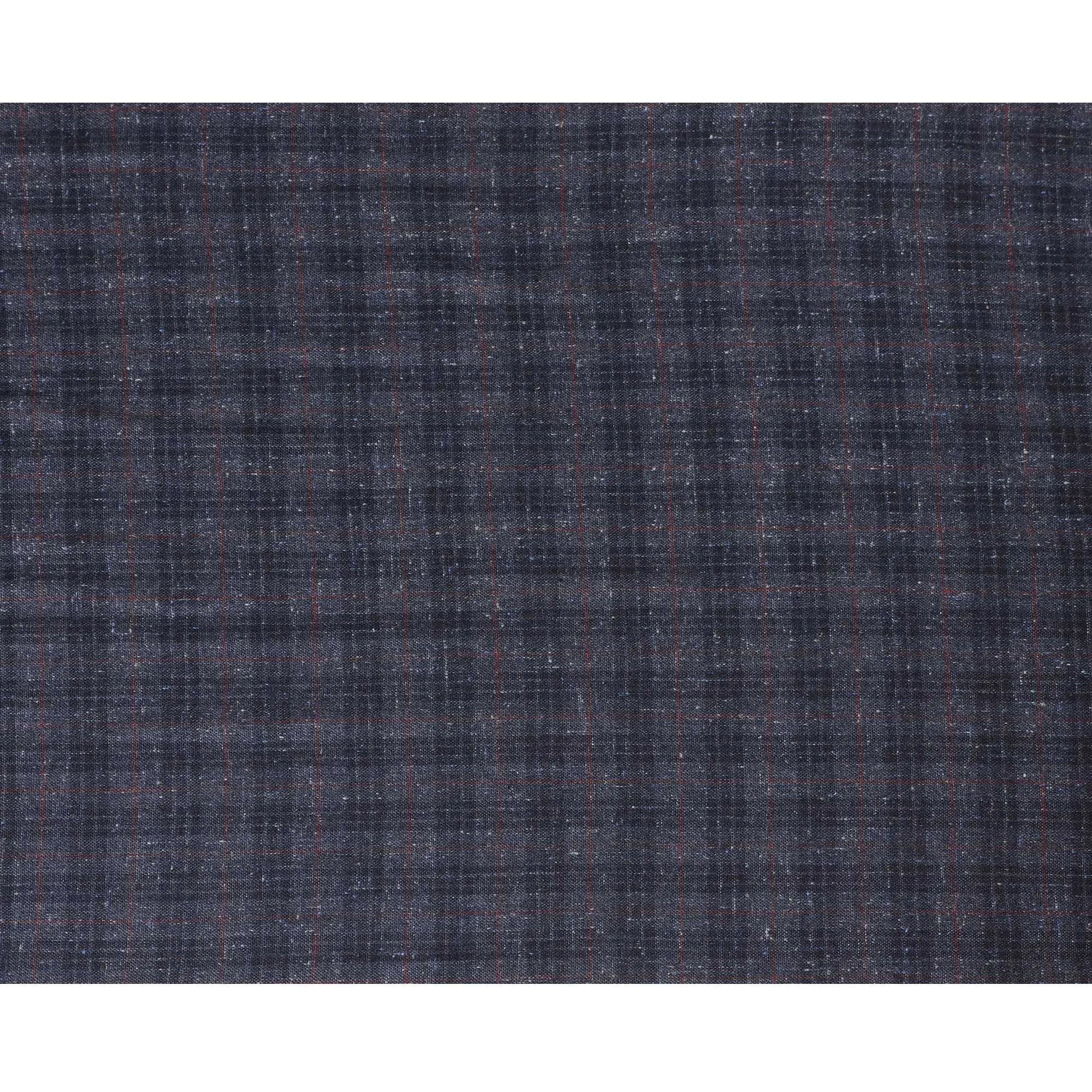 Italian Blended Wool Jacketing Fabric – 150cm, Textured Charcoal-D17541