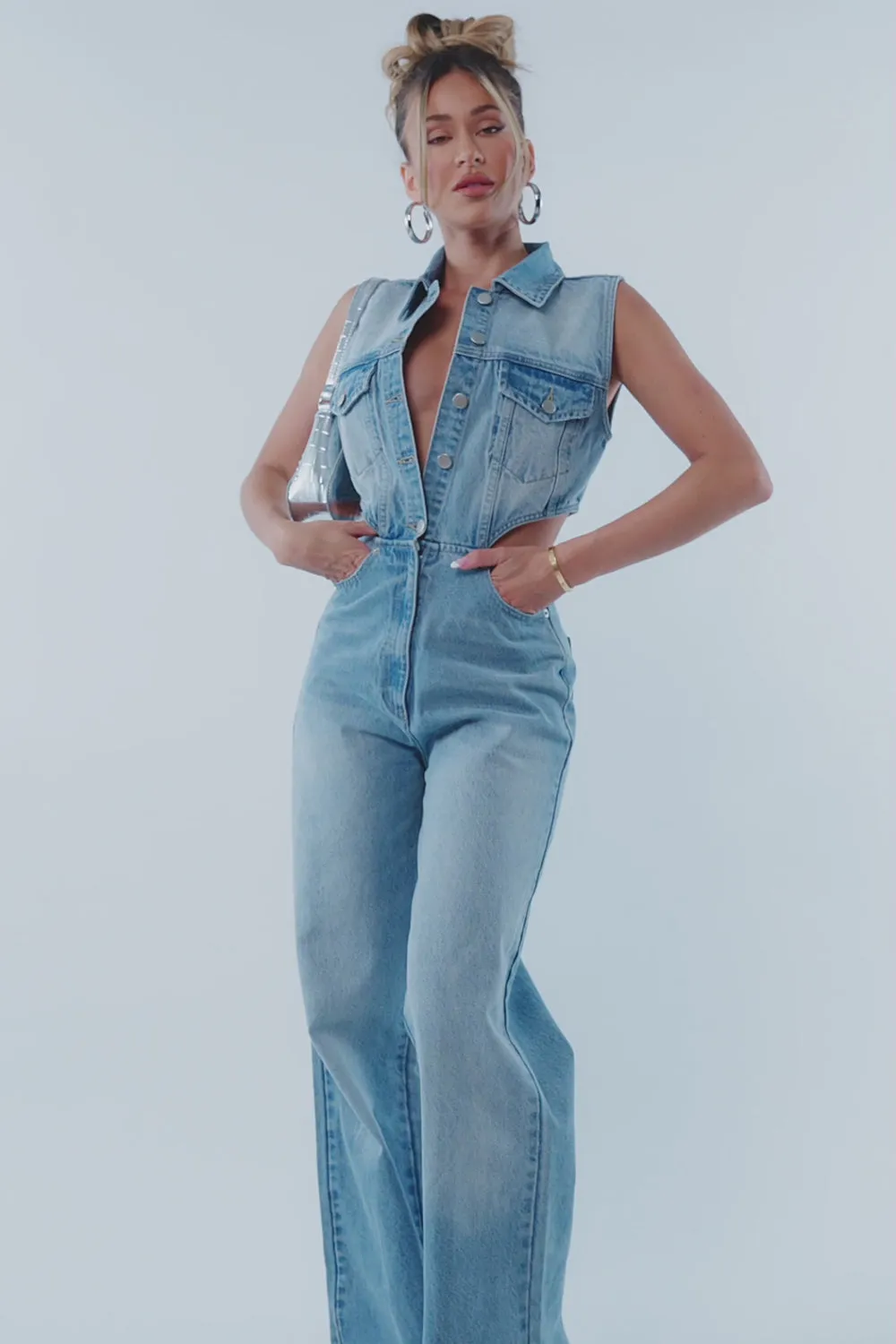 Jumpsuit Fashion Nova KL1680JS, blue