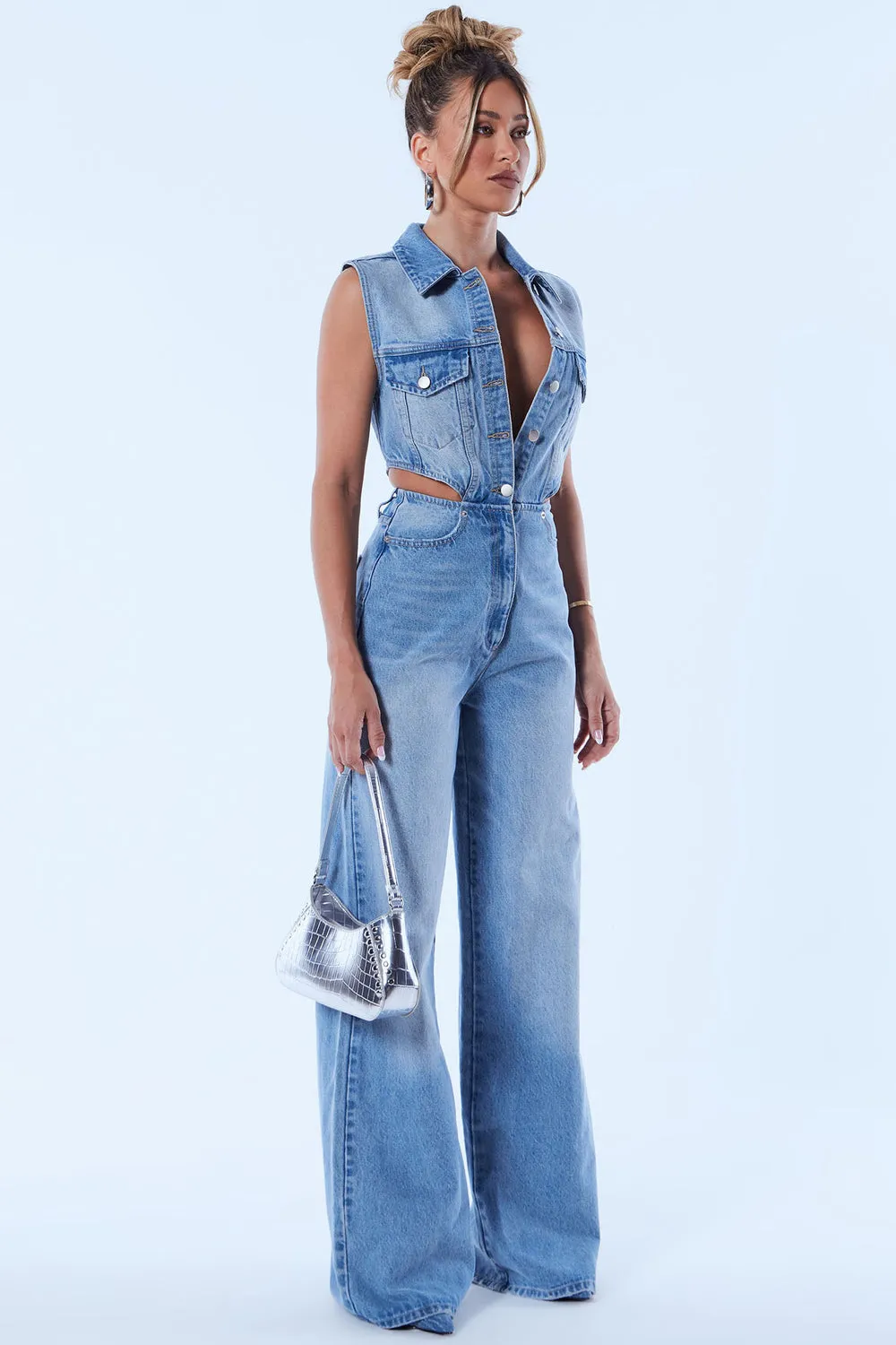 Jumpsuit Fashion Nova KL1680JS, blue