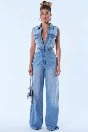 Jumpsuit Fashion Nova KL1680JS, blue